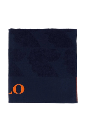 Gallo terry logo beach towel - Blue