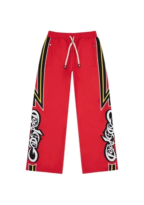 GODSPEED drawstring graphic track pants - Red