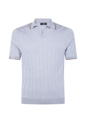 Gran Sasso V-neck T-shirt - Blue