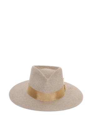 Nick Fouquet Almeria ribbon-detail hat - Neutrals