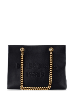 Balenciaga Pre-Owned Duty Free Chain Leather Medium tote bag - Black