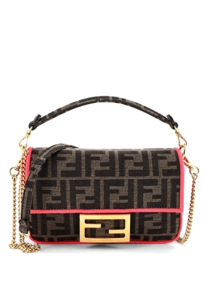 Fendi Pre-Owned Baguette NM Bag Zucca Canvas Mini crossbody bag - Brown