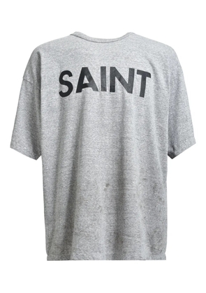 SAINT MXXXXXX logo-print T-shirt - Grey