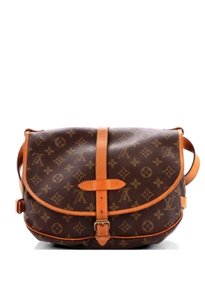 Louis Vuitton Pre-Owned Saumur Handbag Monogram Canvas 30 crossbody bag - Brown
