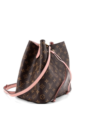 Louis Vuitton Pre-Owned NeoNoe Handbag Monogram Canvas with Leather MM bucket bag - Brown