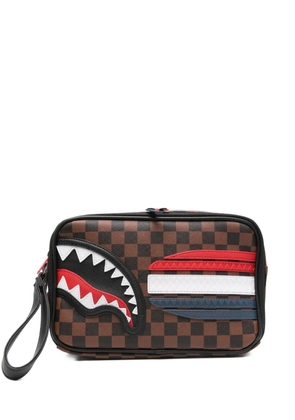 Sprayground Machine Francaise clutch bag - Brown