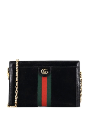 Gucci Pre-Owned Ophidia Chain Suede Small shoulder bag - Black