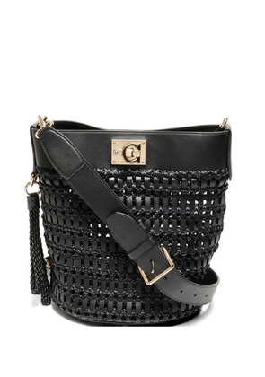 Ferragamo Pre-Owned 2022-2025 Gancini bucket bag - Black