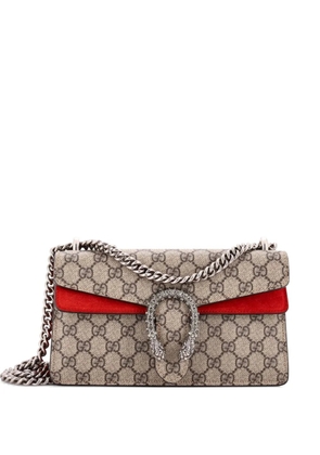 Gucci Pre-Owned Dionysus Bag GG Coated Canvas with Crystal Embellished Metal Small shoulder bag - Brown
