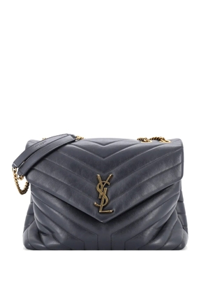 Saint Laurent Pre-Owned Loulou Matelasse Chevron Leather Medium shoulder bag - Grey