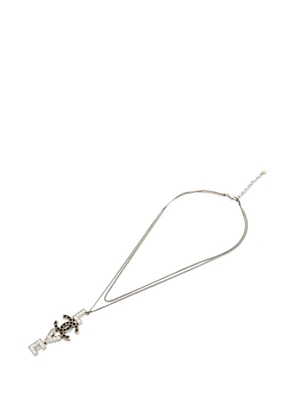 CHANEL Pre-Owned 2008 rhinestone-embellishment necklace - Silver