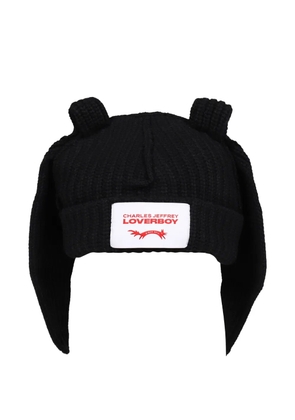 Charles Jeffrey Loverboy rabbit-ear hat - Black
