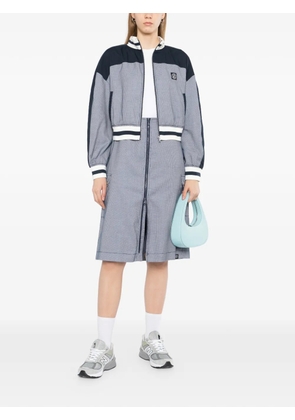 SPORT b. by agnès b. checked midi skirt - Blue