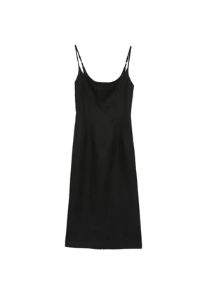 Alysi spaghetti-strap midi dress - Black