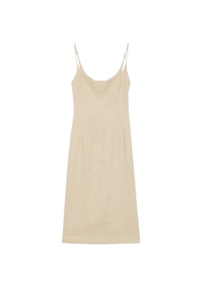 Alysi spaghetti-strap midi dress - Neutrals