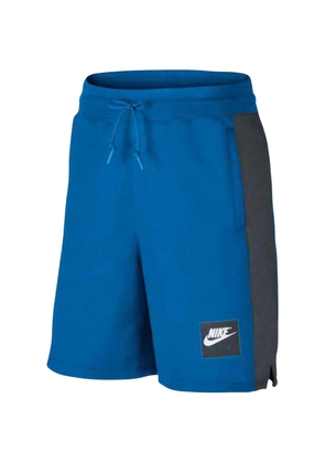 Nike logo-detail fleece shorts - Blue