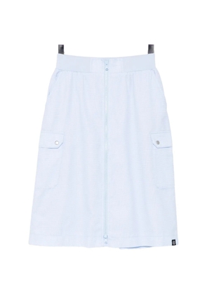 SPORT b. by agnès b. blue checked front zip pocket skirt