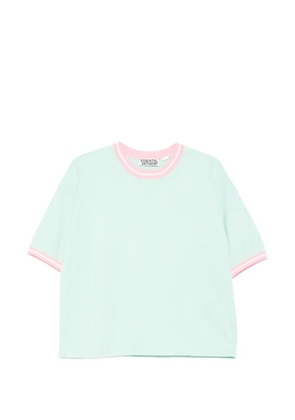 Essentiel Antwerp pink-trim T-shirt - Green