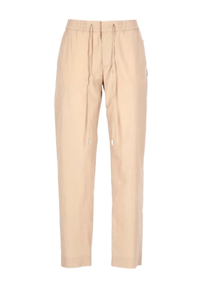 PT Torino drawstring-waist cotton trousers - Neutrals