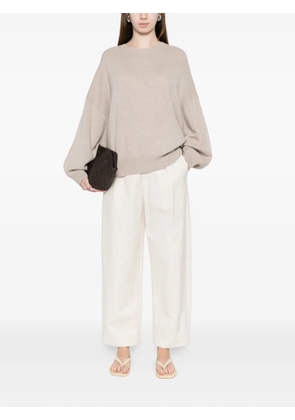Lisa Yang Veira dropped-shoulder cashmere sweater - Neutrals