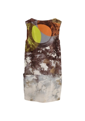 Marni Pre-Owned graphic-print mini dress - Brown
