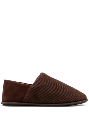 JW Anderson corduroy slippers - Brown