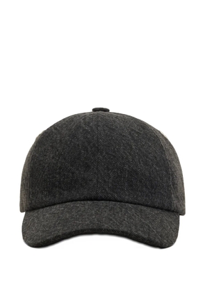AMI Paris denim label baseball cap - Grey