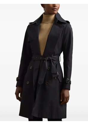 Lauren Ralph Lauren double-breasted belted trench coat - Blue