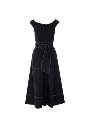 LIU JO cutout belted midi dress - Blue