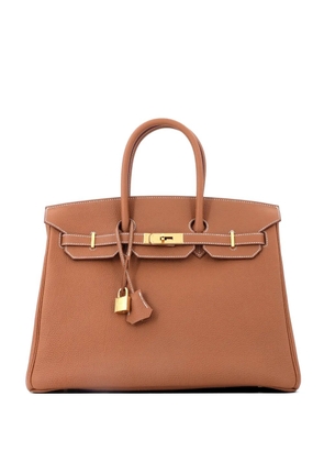 Hermès Pre-Owned Birkin Handbag Brown Togo with Gold Hardware 35 tote bag