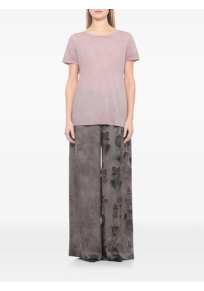 Avant Toi short-sleeve cotton T-shirt - Pink