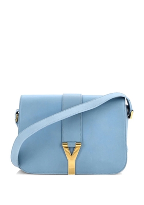 Saint Laurent Pre-Owned Chyc Flap Bag Leather Medium crossbody bag - Blue