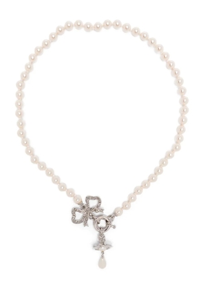 Vivienne Westwood Rigoberta bow-detail necklace - Silver