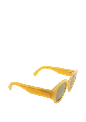 AUDE HEROUARD Anette geometric-frame sunglasses - Yellow
