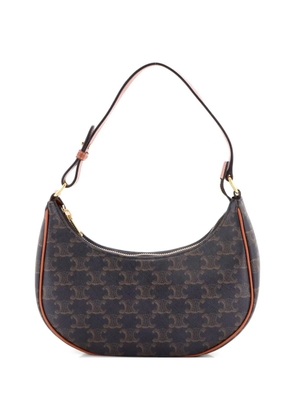 Celine Pre-Owned Ava Bag Triomphe Coated Canvas hobo bag - Brown