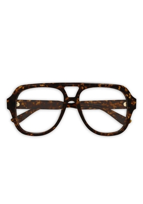 Chloé Eyewear logo-lettering glasses - Brown