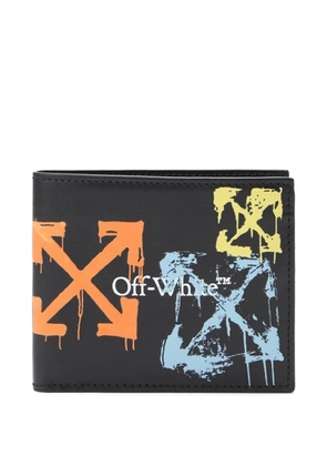 Off-White Bookish Arrow Spray bi-fold wallet - Black