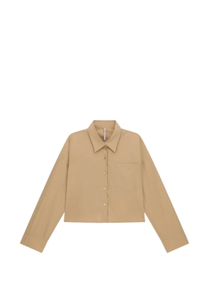 Liviana Conti Glenda button pocket shirt - Neutrals