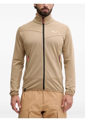 Salewa textured zip-up jacket - Neutrals