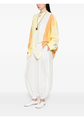 Marrakshi Life gathered trousers - White