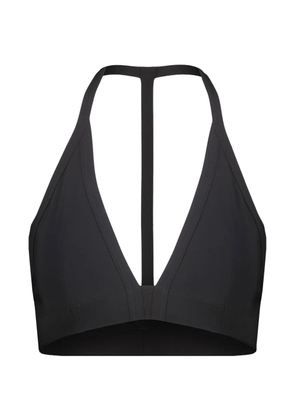 Rick Owens V-neck halter bikini top - Black