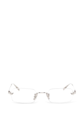 Miu Miu Eyewear rectangle-frame rimless glasses - Silver