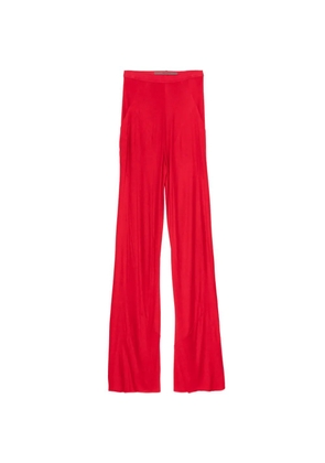 Rick Owens Lilies Bias panelled trousers - Red