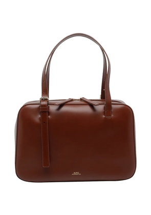 A.P.C. Virginnie Box zip shoulder bag - Brown