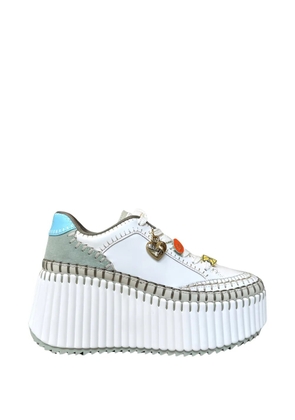 Chloé Nama wedge-heel sneakers - White