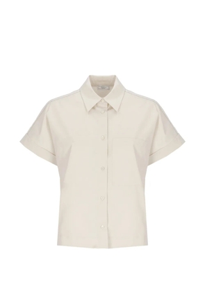 Peserico patch-pocket short-sleeve shirt - Neutrals