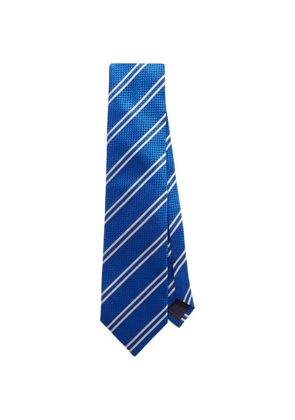 TOM FORD striped silk-jacquard tie - Blue