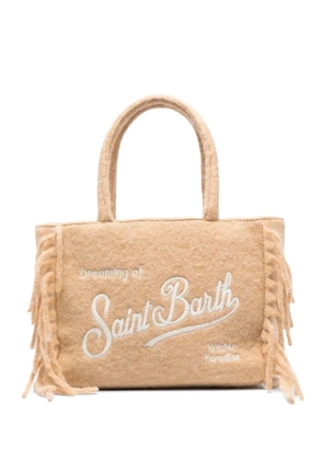 MC2 Saint Barth fringed embroidered tote bag - Neutrals
