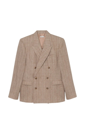 Simkhai Lucas striped double-breasted blazer - Neutrals