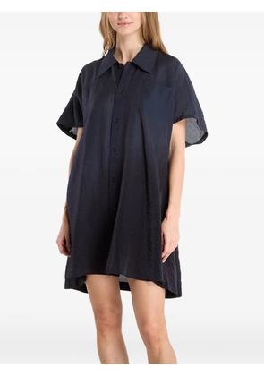Y-3 short-sleeve dip-dye utility overshirt - Black